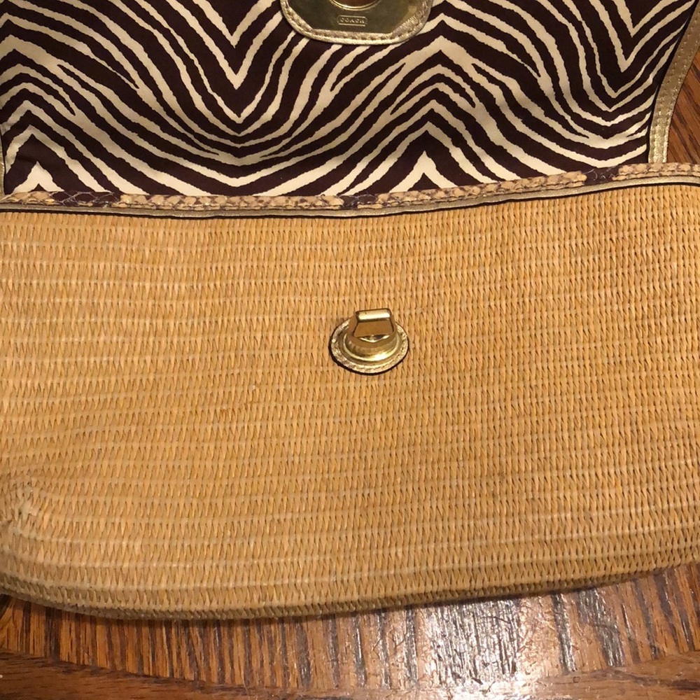 Coach Straw Python Clutch - Picture 16 of 16